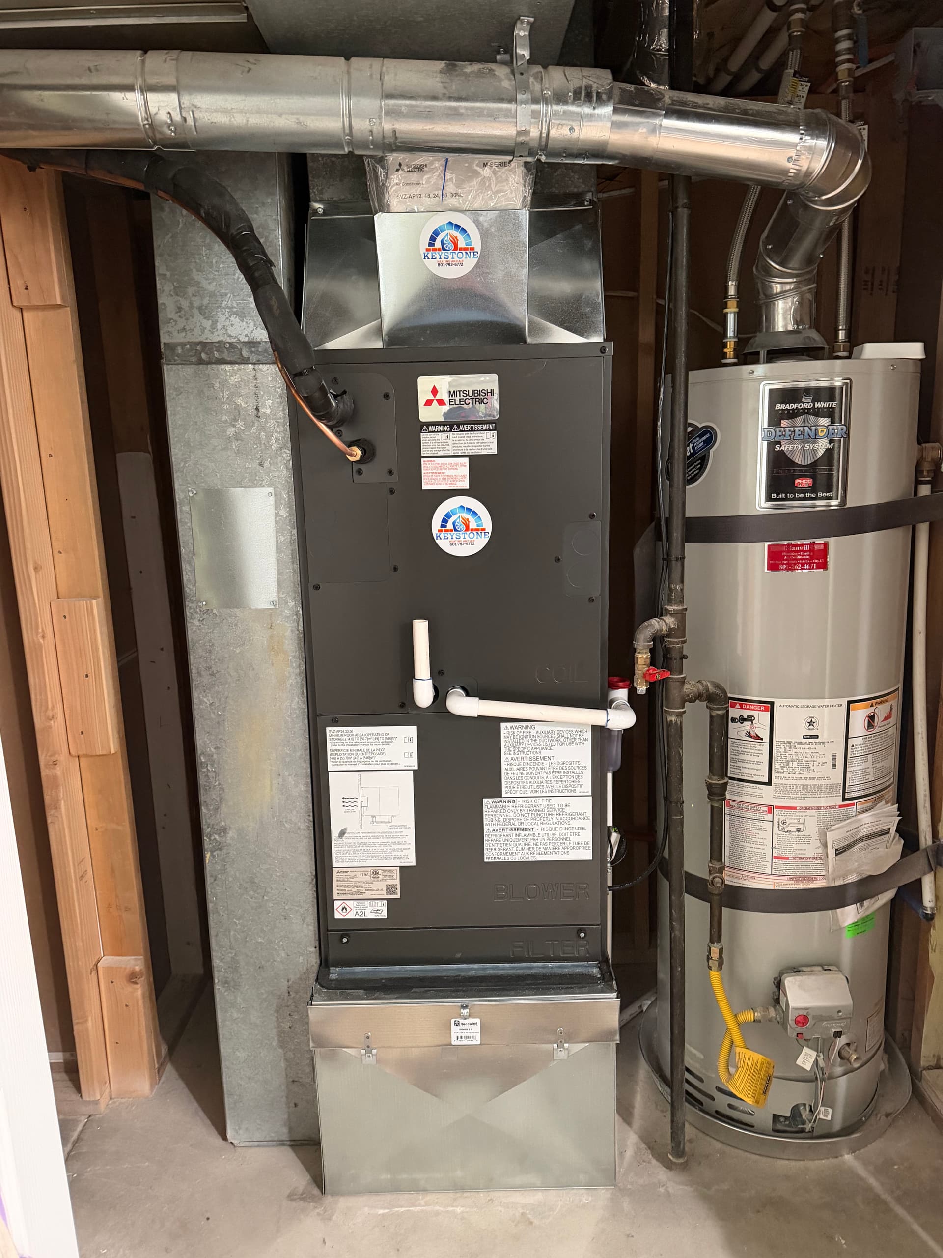 All-Electric Mitsubishi Heat Pump System Installed in Sandy Utah image